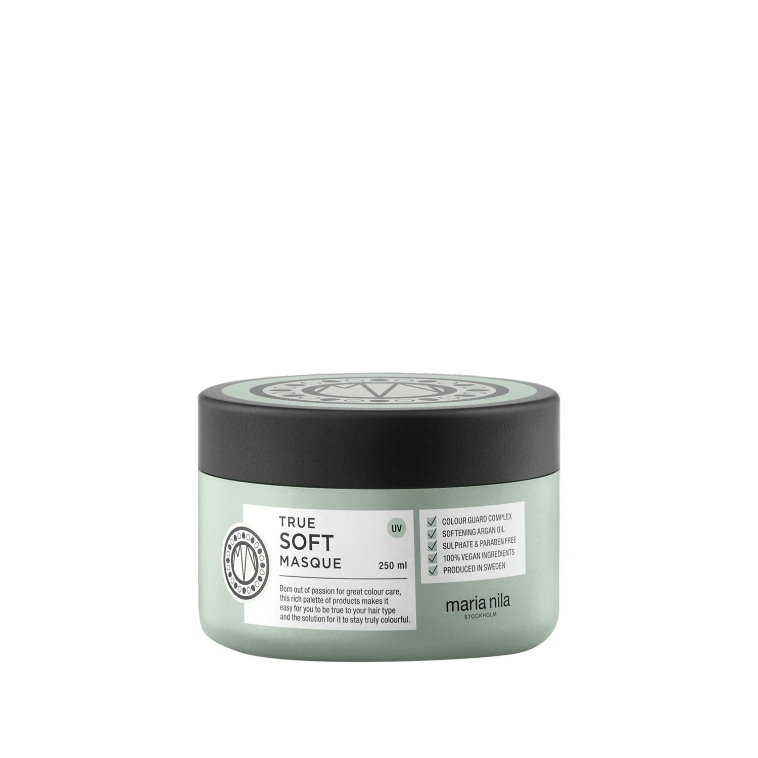 Maria Nila True Soft Moisturizing Mask for Dry Hair - 250ml Hydrating Hair Care Product Maria Nila True Soft Moisturizing Mask for Dry Hair Moisturizing hair mask, Maria Nila True Soft, Hair care products, Moisturizing mask for dry hair, 250 ml hair mask, Hydrating hair mask, Hair moisturizer, Dry hair care, Damaged hair repair, Hair treatment, Hair mask, Beauty and personal care, Hair care routine, Moisturizing hair treatment