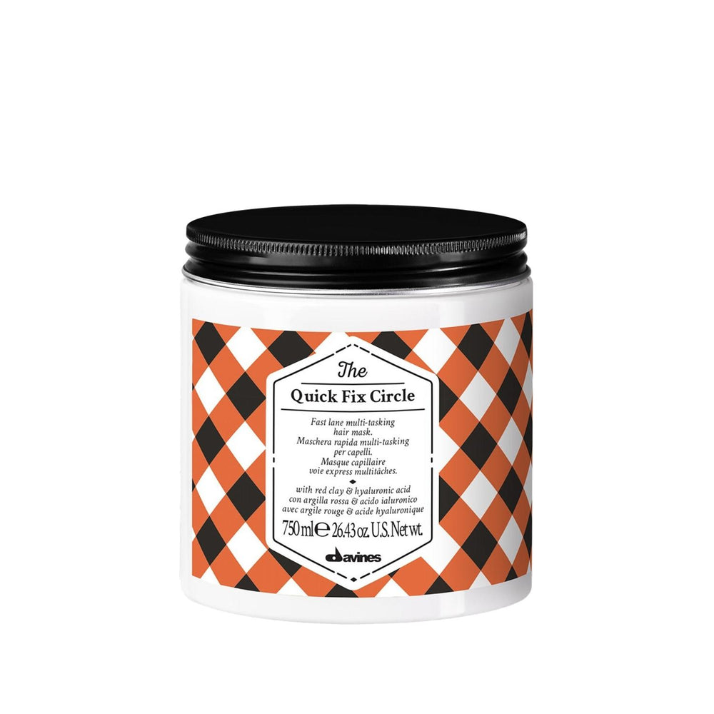 Davines The Quick Fix Circle Hair Mask: Fast Acting Hair Treatment for Conditioning & Repair - 750 ml Davines Hair Mask: Quick Fix for Hair Conditioning & Repair hair mask, quick hair mask, versatile hair mask, Davines hair mask, hair conditioning treatment, fast acting hair treatment, hair repair mask, Davines The Quick Fix Circle, hair treatment, 750 ml hair mask, fast hair care, hair repair, hair conditioning, busy lifestyle, versatile hair treatment, hair care solutions, hair nourishment, hair hydration