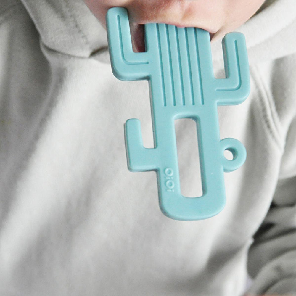 OiOi Baby Silicone Teether Toy - Food Grade, Easy Grip, Teething Relief for Infants 3 Months+ - Baby Care