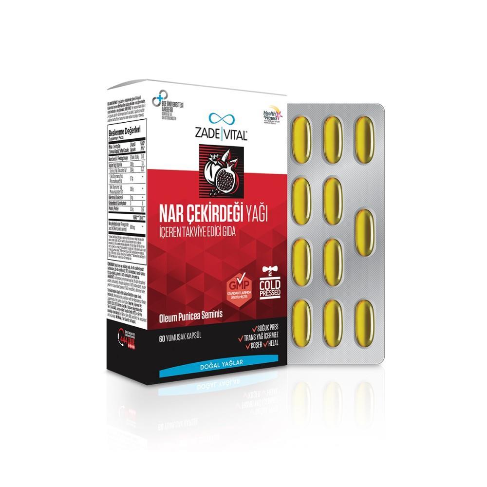 Zade Vital Pomegranate Seed Oil 400mg Soft Capsules - Natural Dietary Supplement for Overall Wellness Zade Vital Pomegranate Seed Oil 400mg - Natural Supplement Pomegranate Seed Oil Supplement, Punicic Acid Omega 5, Natural Dietary Supplement, Soft Gelatin Capsules, Cold-Pressed Pomegranate Oil, Health Supplements, Wellness Products, Omega 5 Supplements, Dietary Support, Nutritional Supplements