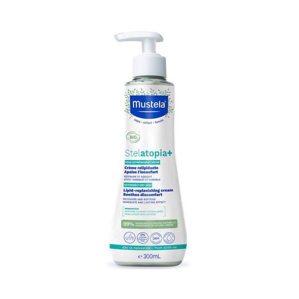 Mustela Stelatopia Lipid Replenishing Cream for Dry Skin - Natural, Vegan, and Fragrance-Free Moisturizer for Babies and Adults - image 3