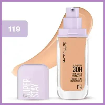 Maybelline Lumi Matte Foundation - 119: Achieve Natural Matte Finish, Long Lasting, Lightweight, Medium Coverage Foundation for Oily Skin Maybelline Lumi Matte Foundation: Natural Matte Finish, Long Lasting matte foundation, long lasting foundation, lightweight foundation, medium coverage foundation, Maybelline Lumi Mat, foundation for oily skin, natural matte finish foundation, non-drying foundation, foundation, makeup, cosmetics, beauty, oil control, shine free, even skin tone, daily wear, comfortable fou