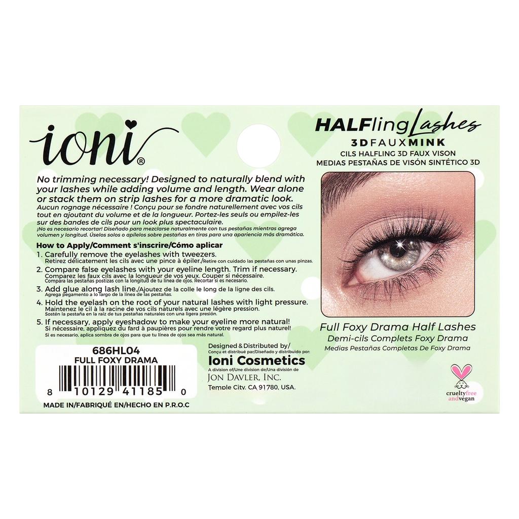 Ioni Long &amp; Extra Voluminous False Eyelashes for Dramatic Volume