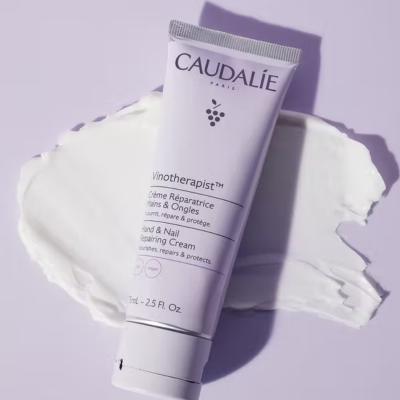 Caudalie Vinotherapist Hand Cream: Deeply Repairing &amp; Moisturizing Dry Skin with Grape Seed Oil &amp; Shea Butter for Non-Greasy Hydration (2.54 fl oz) Caudalie Hand Cream: Repair Dry Skin | Grape Seed Oil &amp; Shea hand cream, dry hand cream, moisturizing hand cream, repairing hand cream, shea butter hand cream, grape seed oil hand cream, non-greasy hand cream, Caudalie hand cream, hand lotion for dry skin, anti-aging hand cream, hand lotion, dry skin care, moisturizing lotion, shea butter, grape seed oil, non-gr