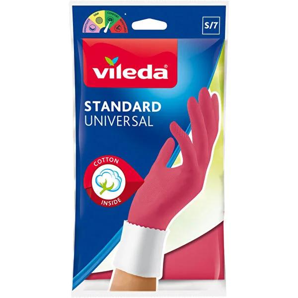 Vileda Natural Latex Cleaning Gloves with Cotton Lining - Durable, Comfortable, and Eco-Friendly - S/M/L Sizes Vileda Natural Latex Cleaning Gloves - Comfortable & Eco-Friendly cleaning gloves, natural latex gloves, household cleaning protection, durable cleaning gloves, cotton lined gloves, eco-friendly cleaning gloves, Vileda, hand protection, cleaning protection, latex gloves, gloves for cleaning, cleaning accessories