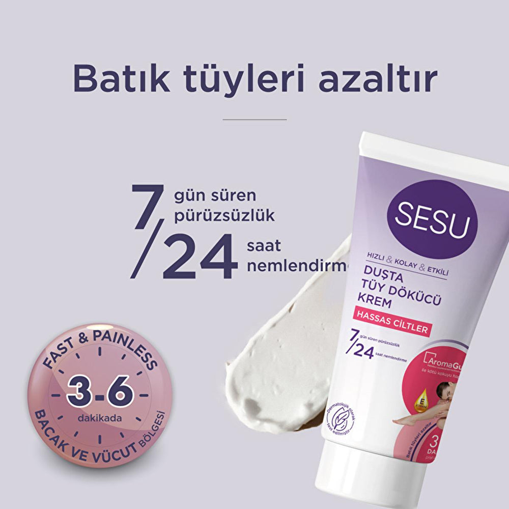 Sesu Hair Removal Cream for Sensitive Skin - Gentle, Effective, and Convenient - 5.07 fl oz - view 5