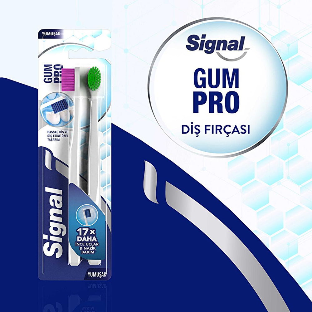 Signal Soft Bristle Manual Toothbrush - Gentle Oral Care, Ergonomic Design for Effective Teeth Cleaning - image 8