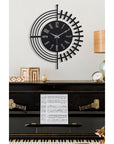 Muyika 41x41cm Metal Modern Wall Clock - Silent Sweep Mechanism, Modern Home Decor - view 4