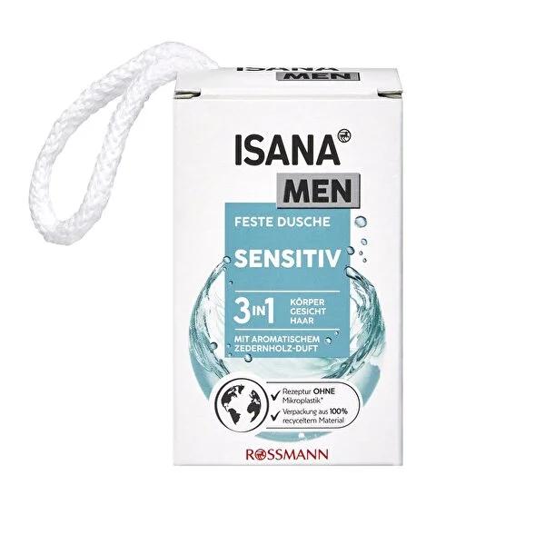 Isana Men Solid Shower Gel - Gentle, Vegan, and Sustainable Cleansing for Face, Body, and Hair Isana Men Solid Shower Gel - Vegan & Gentle Cleansing solid shower gel, vegan personal care, dermatologically approved, sustainable packaging, gentle cleansing product, eco-friendly personal care, cruelty-free, men's grooming, sustainable living, face care, body care, hair care, sensitive skin products