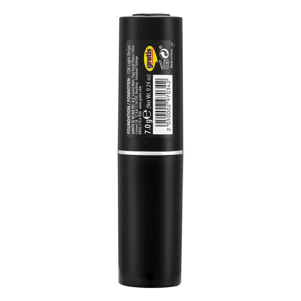 LYKD Stick Foundation in 128 Light Beige for Smooth Coverage