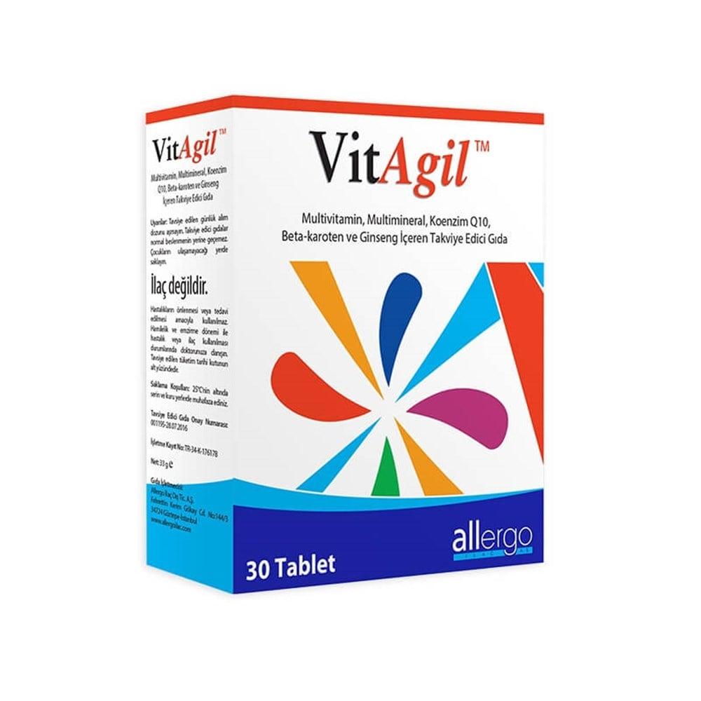 VitAgil Multivitamin Supplement for Overall Wellness - 30 Tablets VitAgil Multivitamin Supplement - Boost Energy & Immunity Multivitamin, Dietary Supplement, Vitamins and Minerals, Health Supplement, Antioxidant Supplement, VitAgil, Dietary Support, Wellness, Health and Wellness, Supplement, Nutrition, Vitamins, Minerals