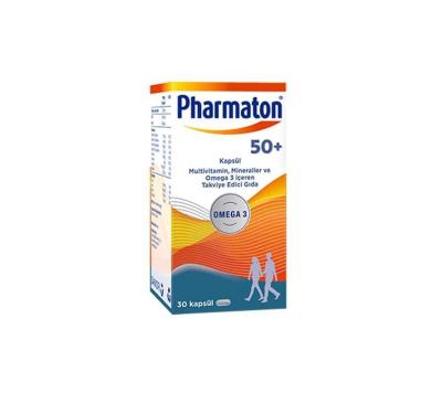 Pharmaton 50 Plus Multivitamin for Seniors: Boost Energy, Support Heart & Brain Health w/ Omega-3, Ginseng - 30 Capsules - image 3