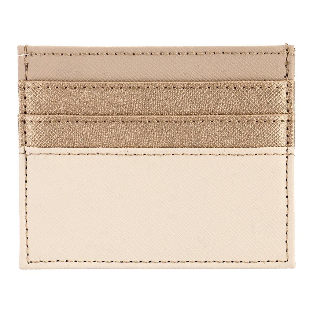 Eklips Cream Card Holder &amp; Compact Wallet