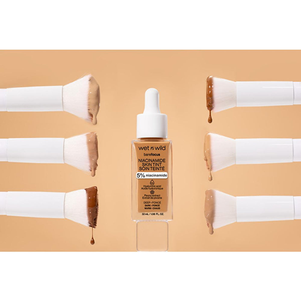 Wet n Wild Niacinamide Skin Tint Foundation: Fair Beige, Lightweight Coverage, Improves Skin Texture, Natural Satin Finish Wet n Wild Niacinamide Skin Tint: Natural Coverage, Healthy Skin Niacinamide skin tint, Hyaluronic acid foundation, Light coverage foundation, Skin tint for redness, Wet n Wild foundation, Satin finish foundation, Makeup with skincare benefits, Affordable skin tint, Best skin tint for natural look, Fair beige skin tint, skin tint, foundation, niacinamide, hyaluronic acid, peony extract,