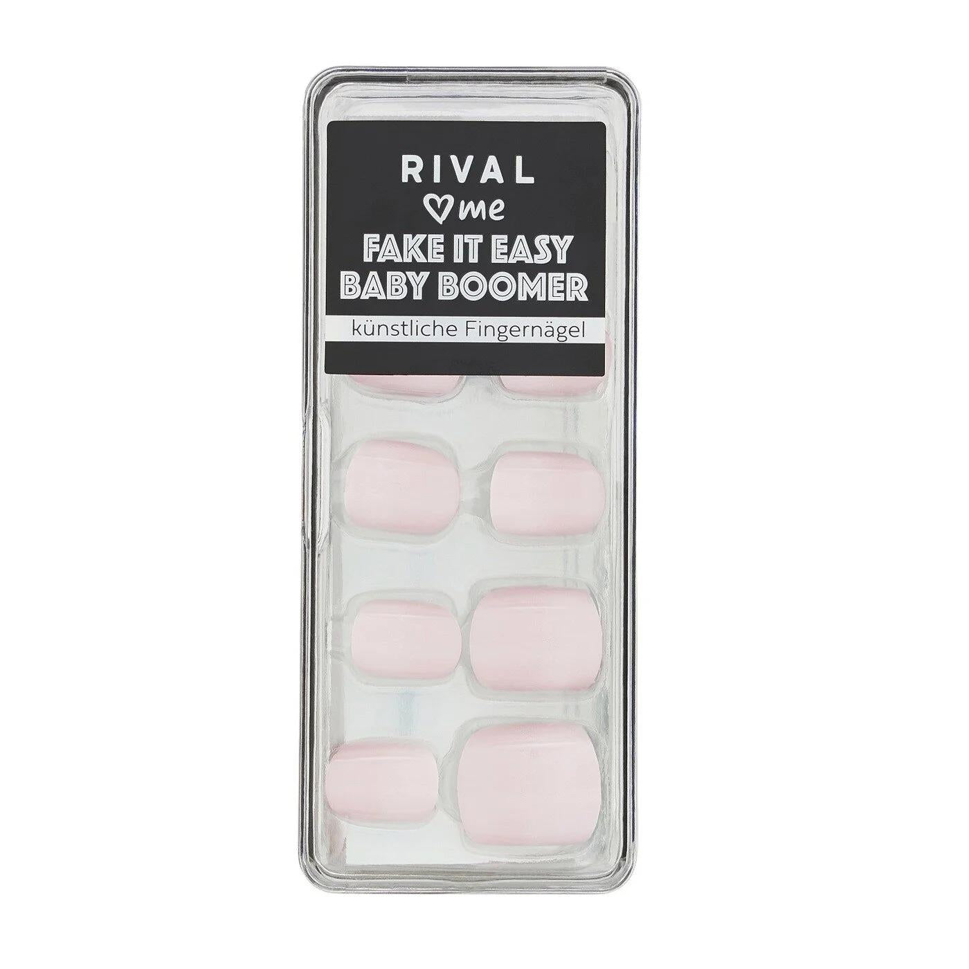 Rival Loves Me Fake It Easy Press-On Nails No02 Baby Boomer 24 pcs