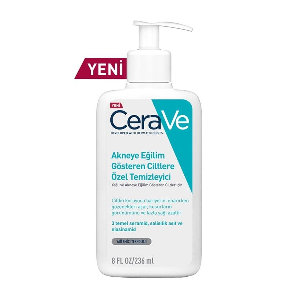 CeraVe Acne Face Wash with Salicylic Acid - Gentle, Oil-Free Cleanser for Acne Prone &amp; Sensitive Skin - 236ml - image 10