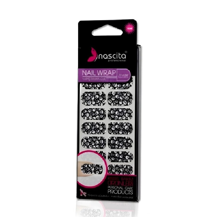 Nascita Dried Flower Pattern Press-On Nail Polish Set, 20 Pieces