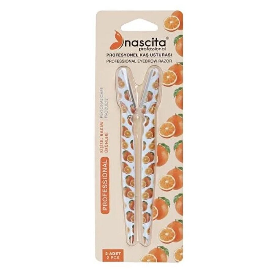 Nascita 2-in-1 Orange Eyebrow Tweezers Set