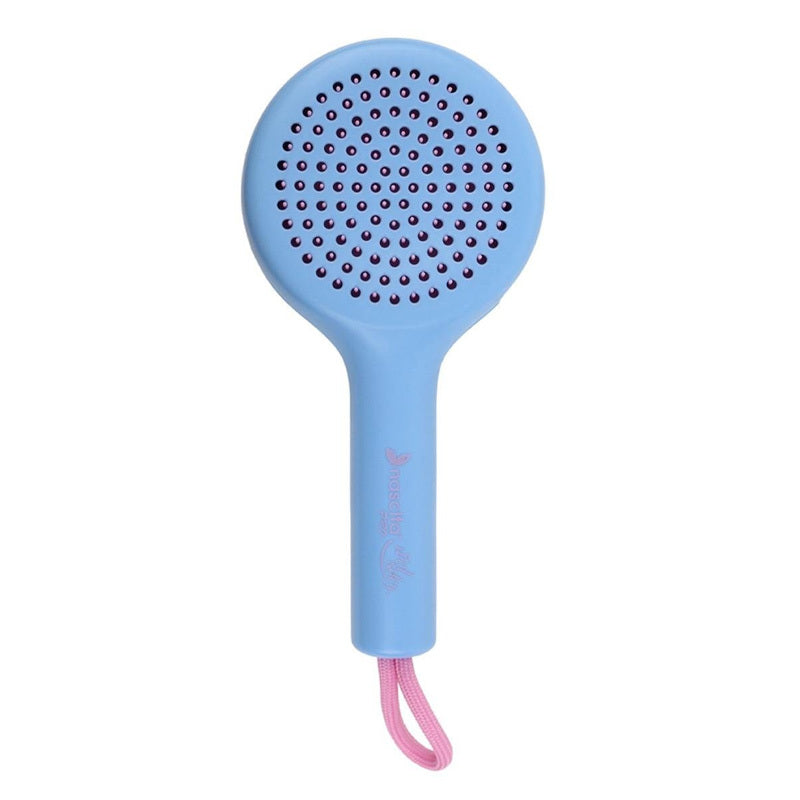 Nascita Retractable Hair Brush with Built-in Mirror Blue
