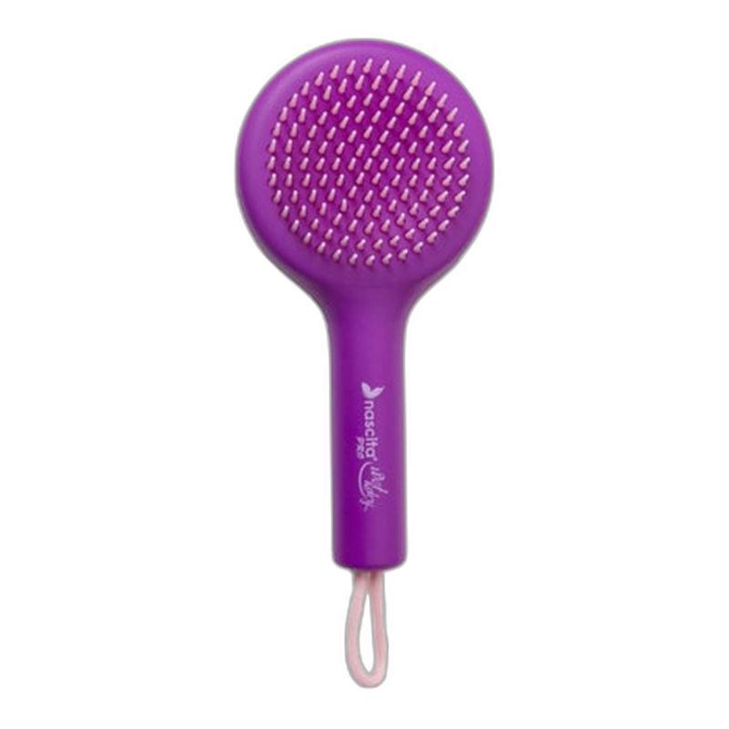 Nascita Pop-Up Hair Brush with Mirror in Pink