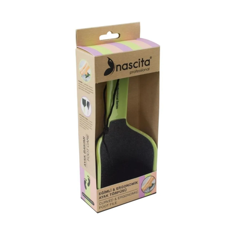 Nascita Foot File Green Ergonomic Pedicure Tool for Smooth Heels
