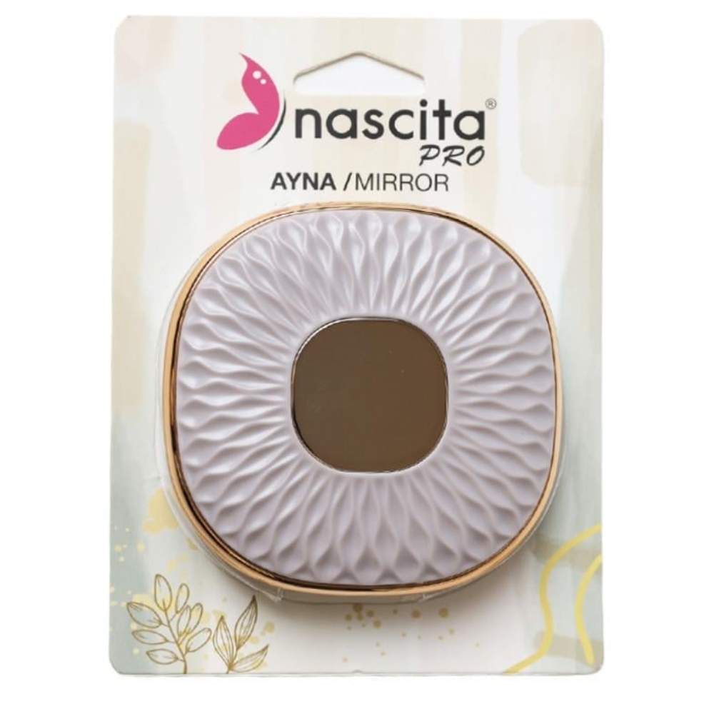 Nascita Portable Pocket Mirror in Pink 9cm
