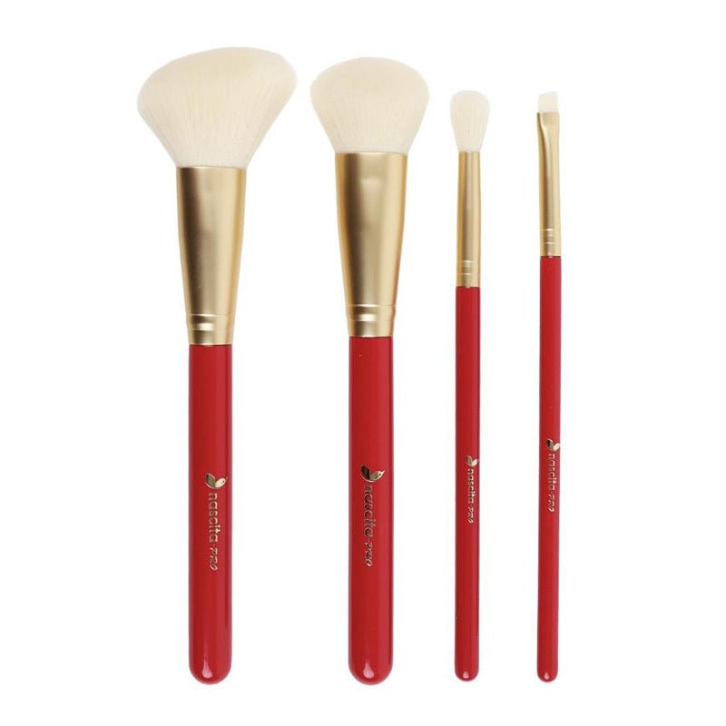 Nascita Christmas Makeup Brush Set 176 with 4 Essential Brushes