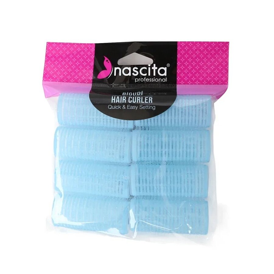 Nascita Self-Grip Hair Rollers for Voluminous Curls 2.5cm 8 Pack