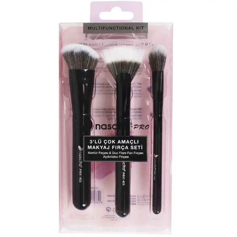 Nascita 3-Piece Multi-Purpose Makeup Brush Set No. 100