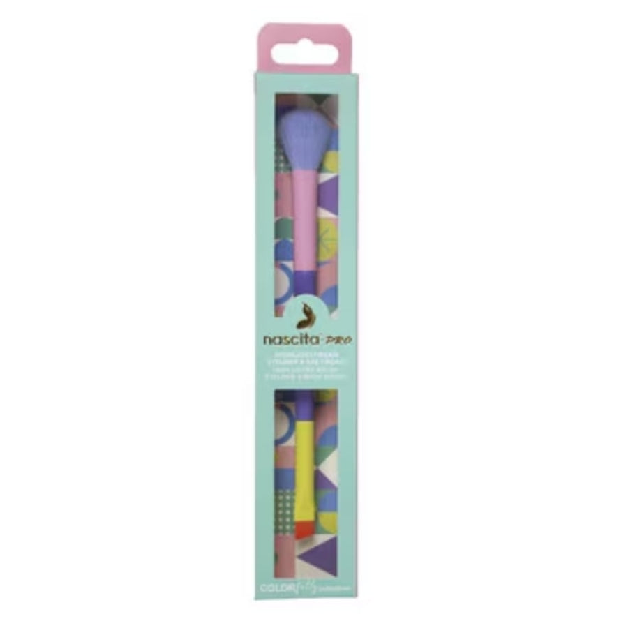 Nascita Colorfully Dual Angled Highlighter and Brow Brush