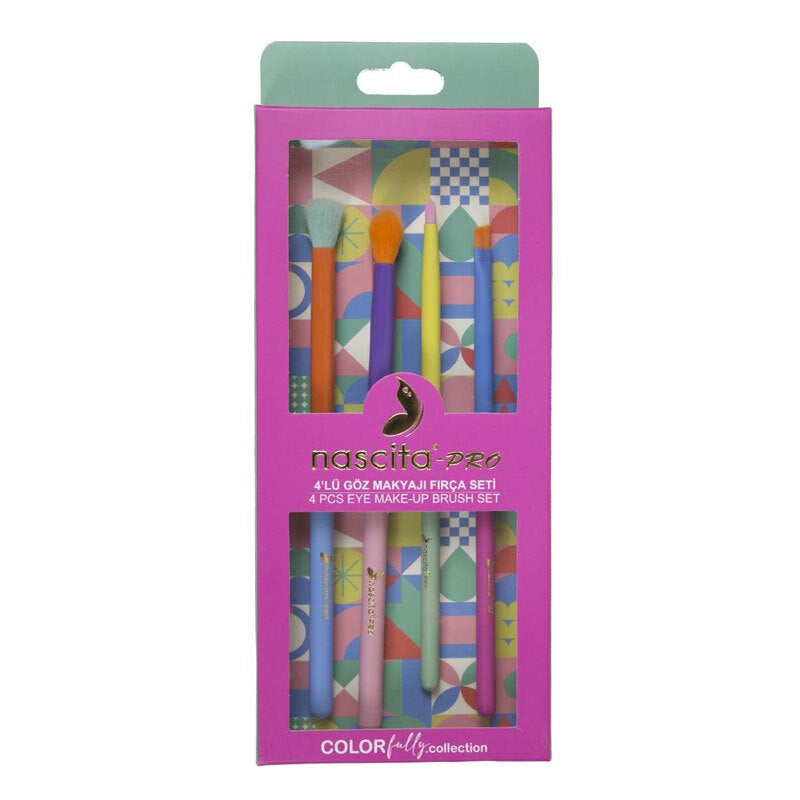 Nascita ColorFully 4-Piece Eye Makeup Brush Set - 133