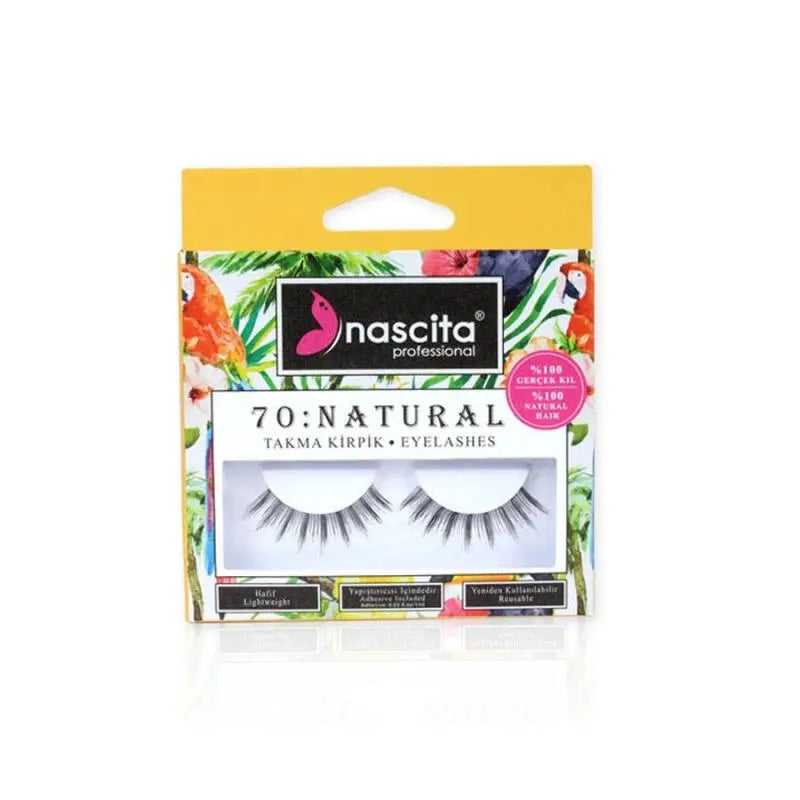 Nascita Natural False Eyelashes No. 000070 for Voluminous Lashes