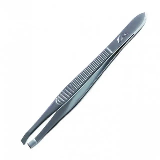 Nascita Flat Tip Matte Tweezers with Storage Case