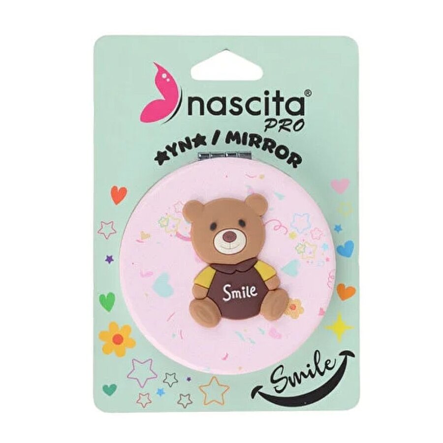 Nascita Figured Travel Makeup Mirror for On-the-Go Touchups