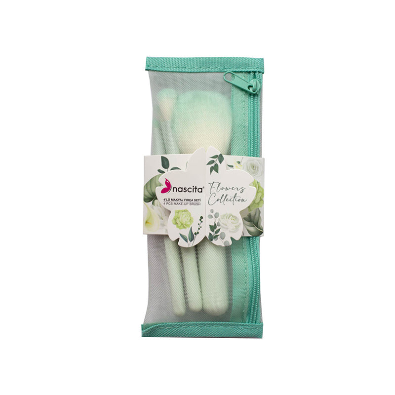 Nascita Flowers Collection 4-Piece Makeup Brush Set