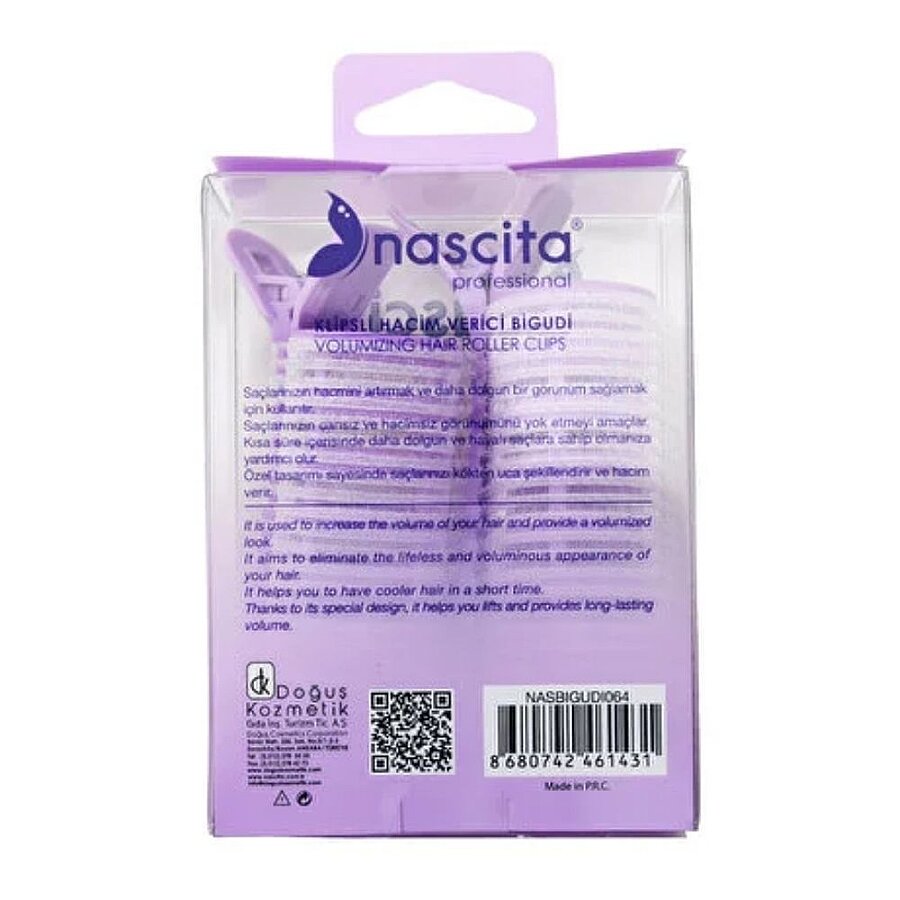 Nascita Clip-On Volumizing Hair Rollers for Instant Lift 2 Count