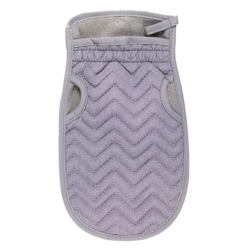 Nascita Cotton Bath Mitt Purple Gentle Exfoliating Glove 1 pc