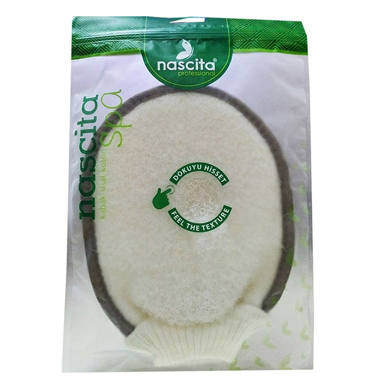 Nascita Cotton Elastic Bath Mitt for Gentle Exfoliation 1 pc