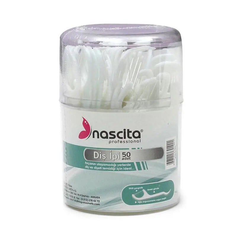 Nascita Dental Floss Picks with Toothpick 50 Count
