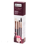 Nascita La Tropicale 4-Piece Eye Makeup Brush Set - Burgundy