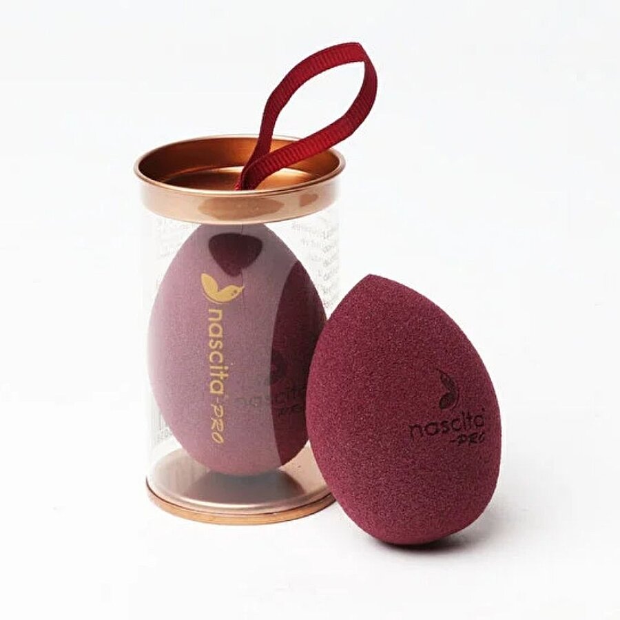 Nascita Latex-Free Egg Makeup Sponge with Storage Case for Foundation