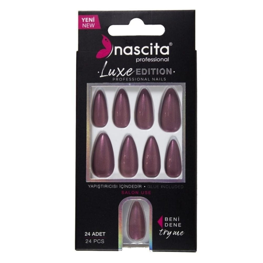 Nascita Lux Artificial Nails Set for Natural Look 24 Pieces