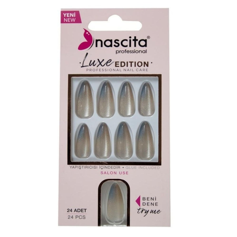 Nascita Lux Artificial Nails Set for Instant Manicure 24 Pieces