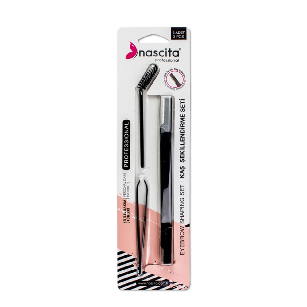 Nascita 3-Piece Brow &amp; Lash Grooming Set with Razor