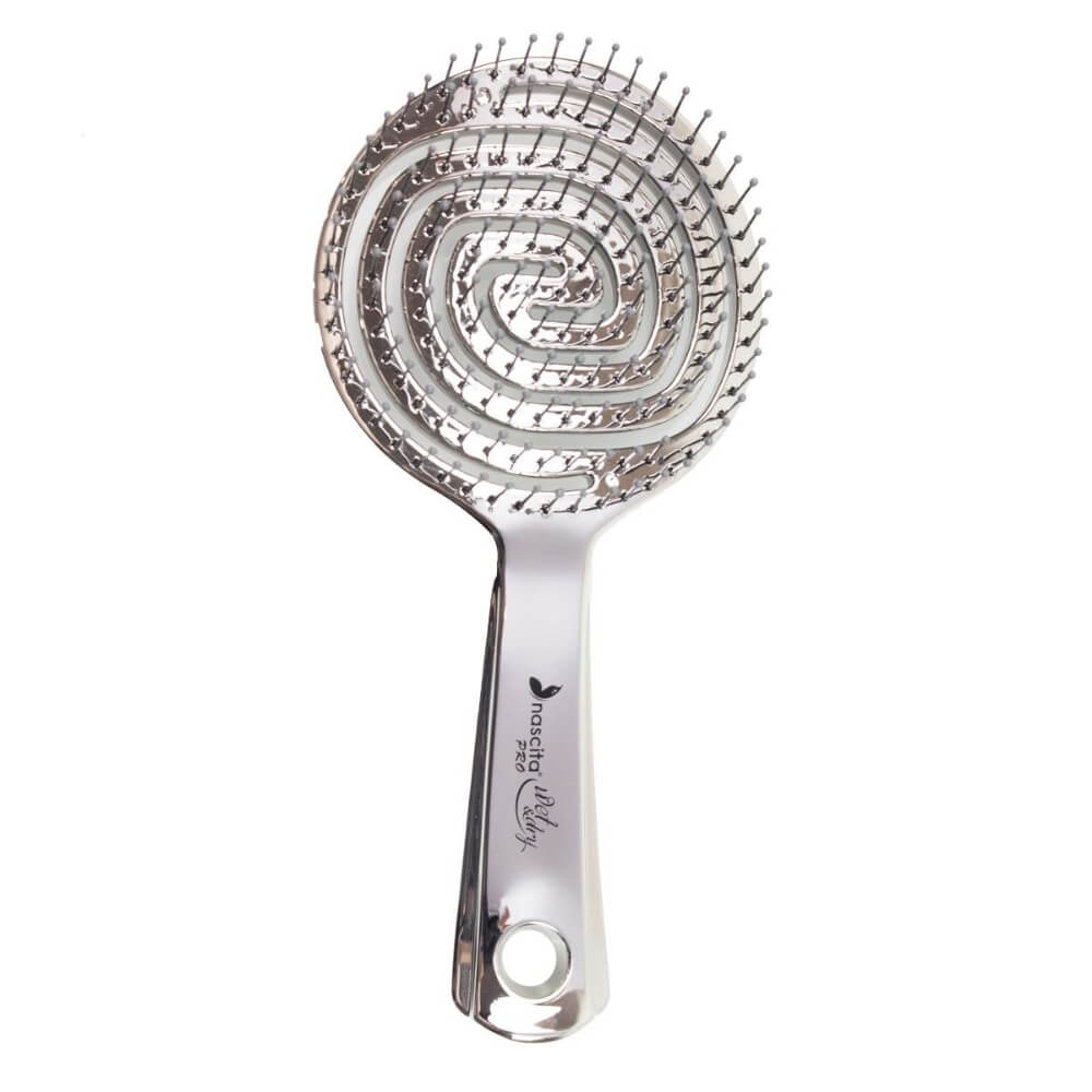 Nascita Pro 3D Flexi Detangling Hair Brush Silver