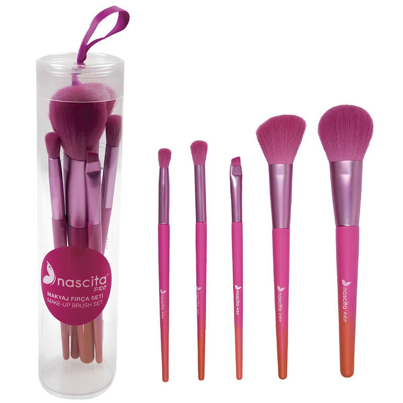 Nascita Pro 5-Piece Makeup Brush Set for Flawless Application