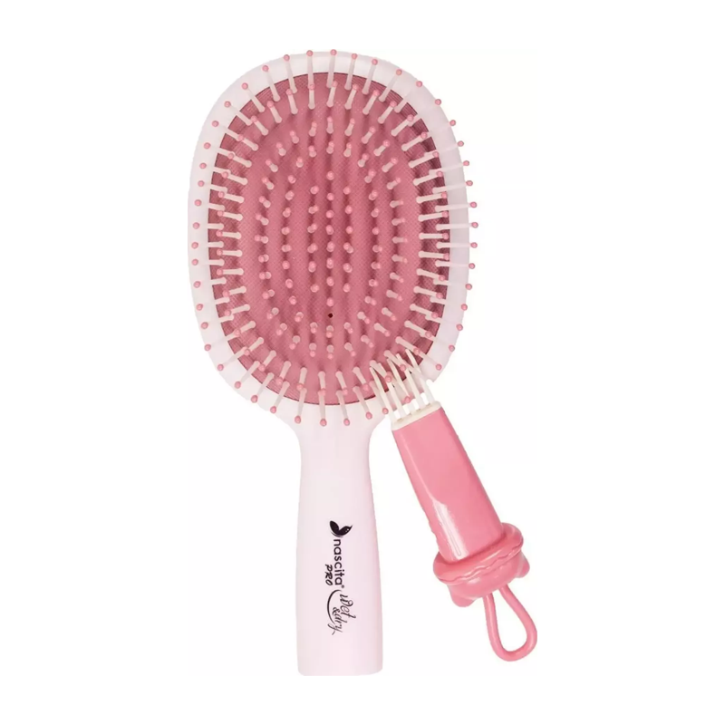 Nascita Pro Teddy Bear Kids Hair Brush in Pink