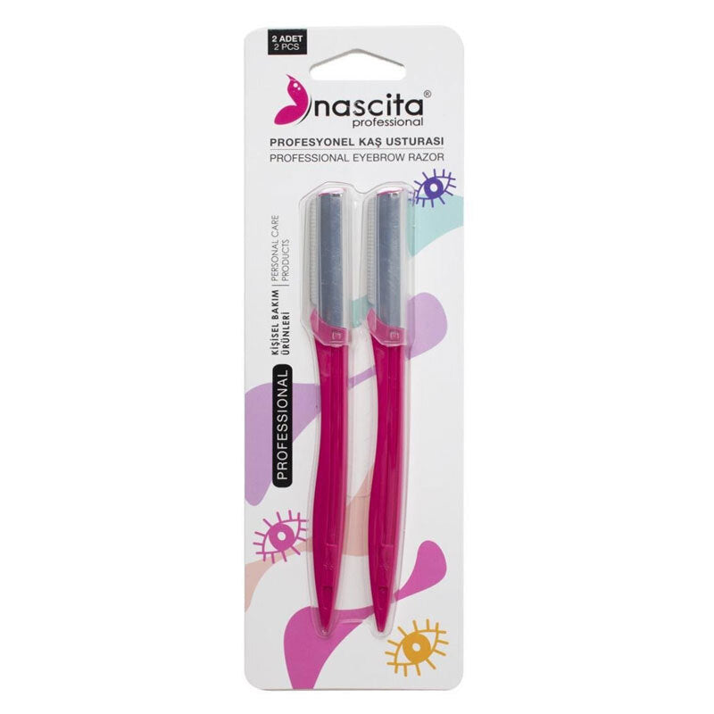 Nascita Professional Eyebrow Razor Set for Face & Brow 2 Pack