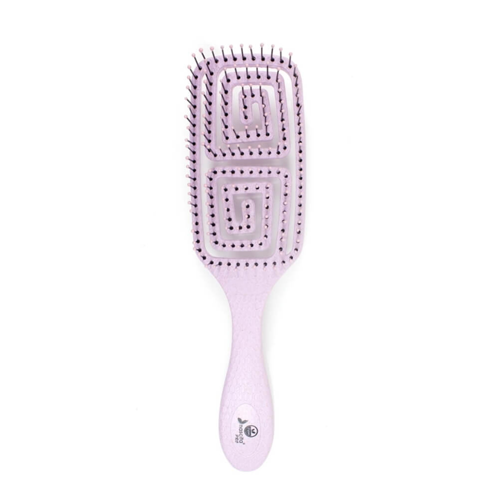 Nascita Pro Vegan Detangling Hair Brush - Lila Color, Ergonomic Design for Gentle Hair Care