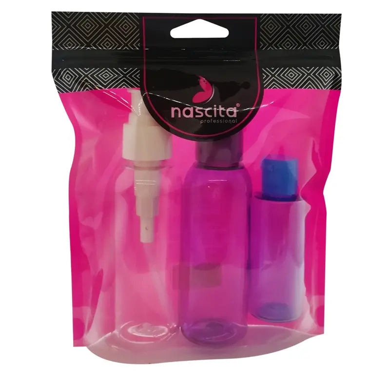 Nascita Mixed Color Travel Bottle Set 3 Pieces